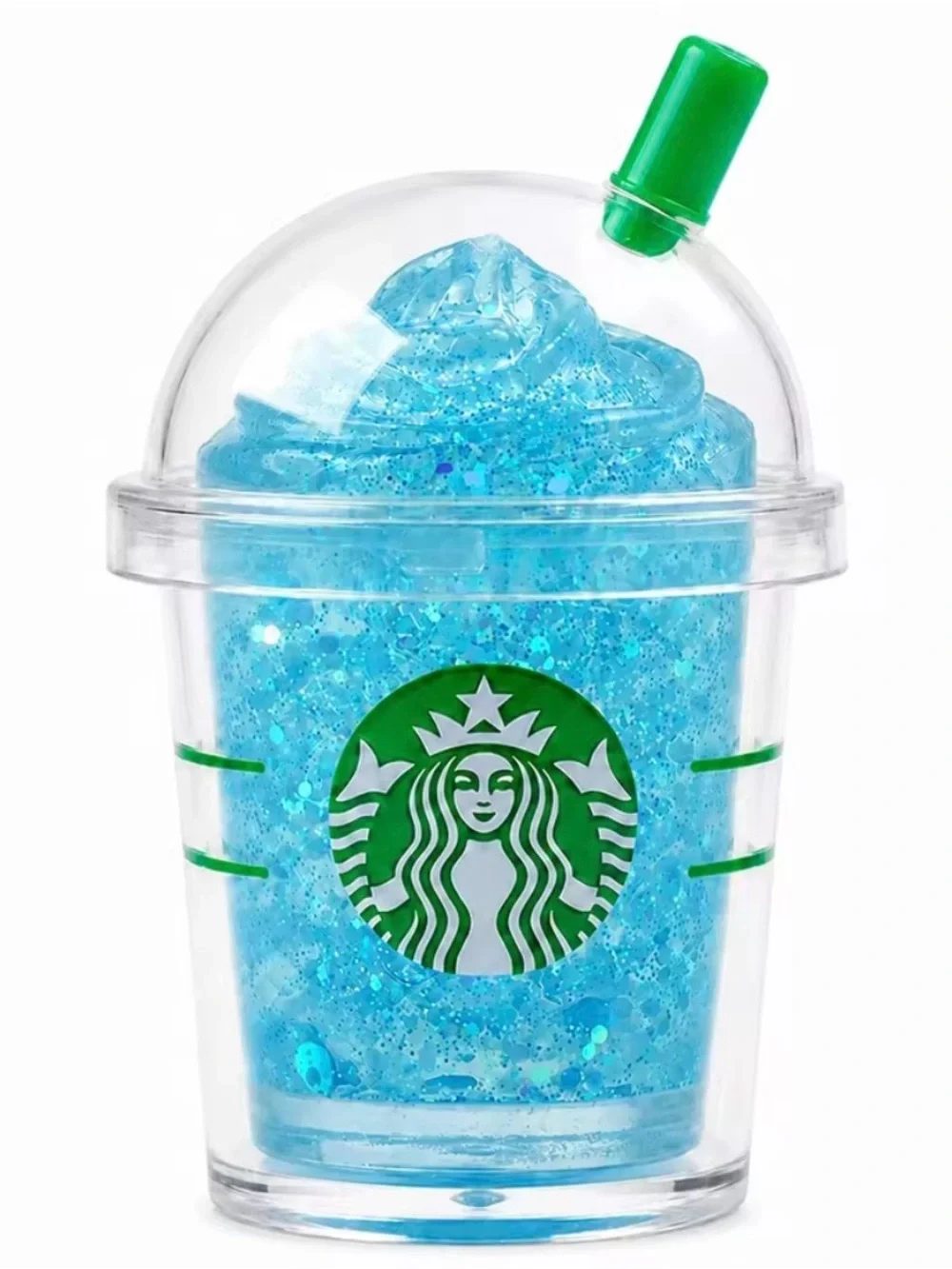 Pink Strawberry Drink Kids Slime Cup - Green, Blue, Pink